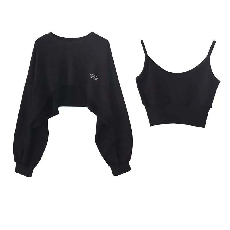 Two-piece Thin Long Sleeve Sweatshirt