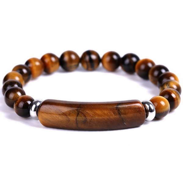 Woven Wrap Volcanic Stone Multi Color Beads Rope Chain Bracelet