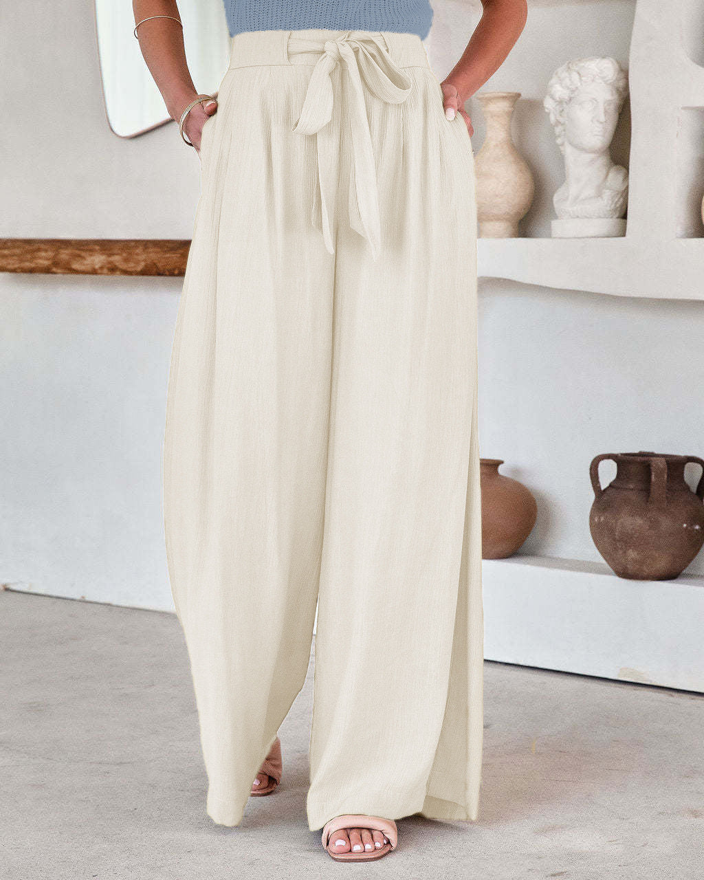 High Waist Wide Leg Pants