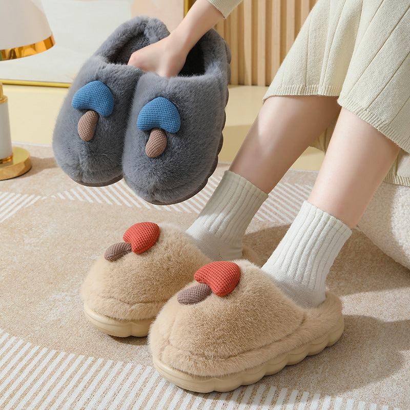 Mushroom Cotton Slippers