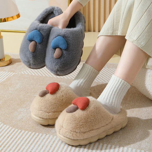Mushroom Cotton Slippers