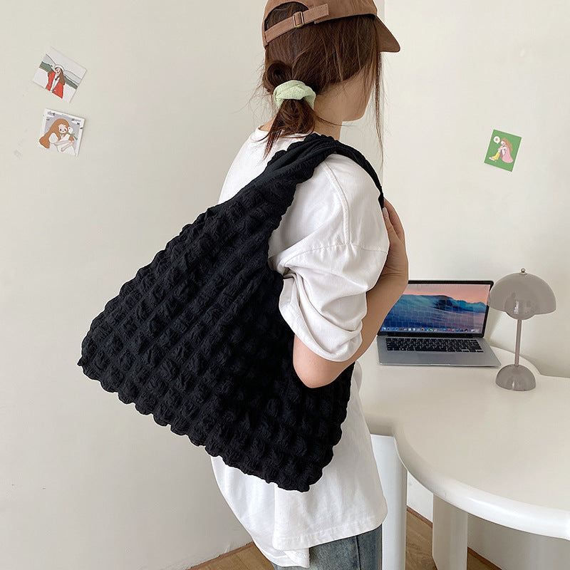 Cute Pleated Puff Shoulder Bag