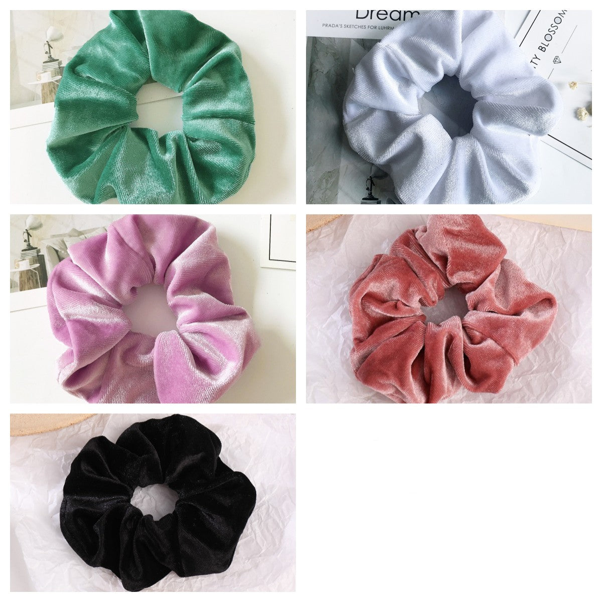 Velvet Hair Scrunchies