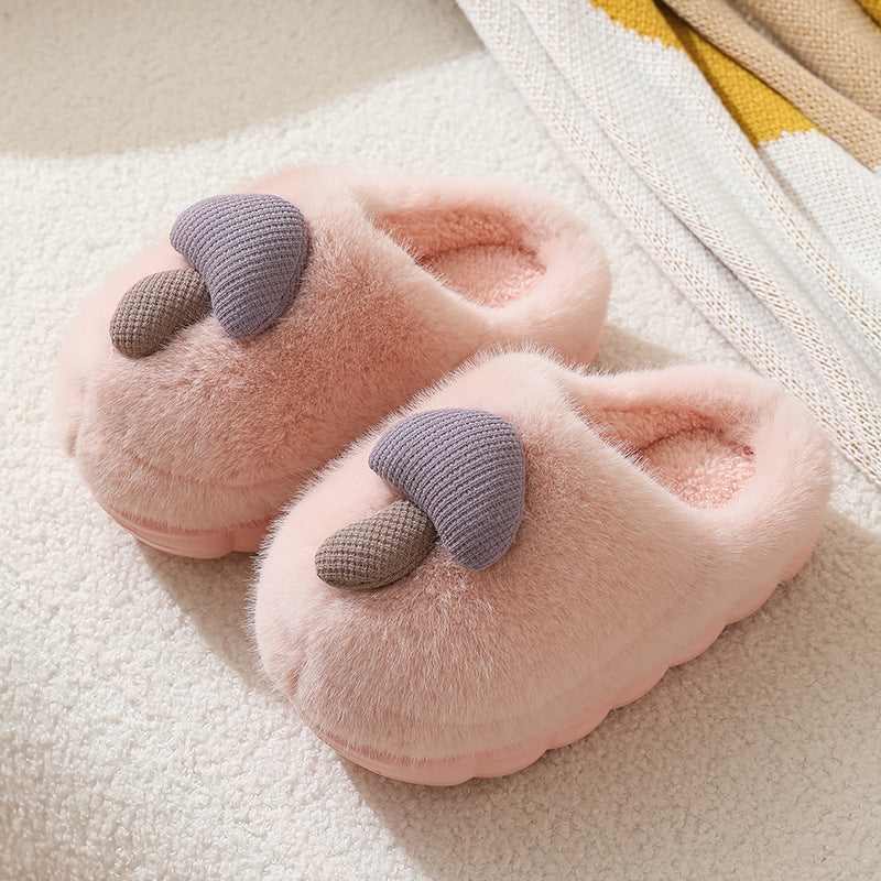 Mushroom Cotton Slippers