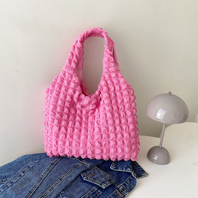 Cute Pleated Puff Shoulder Bag