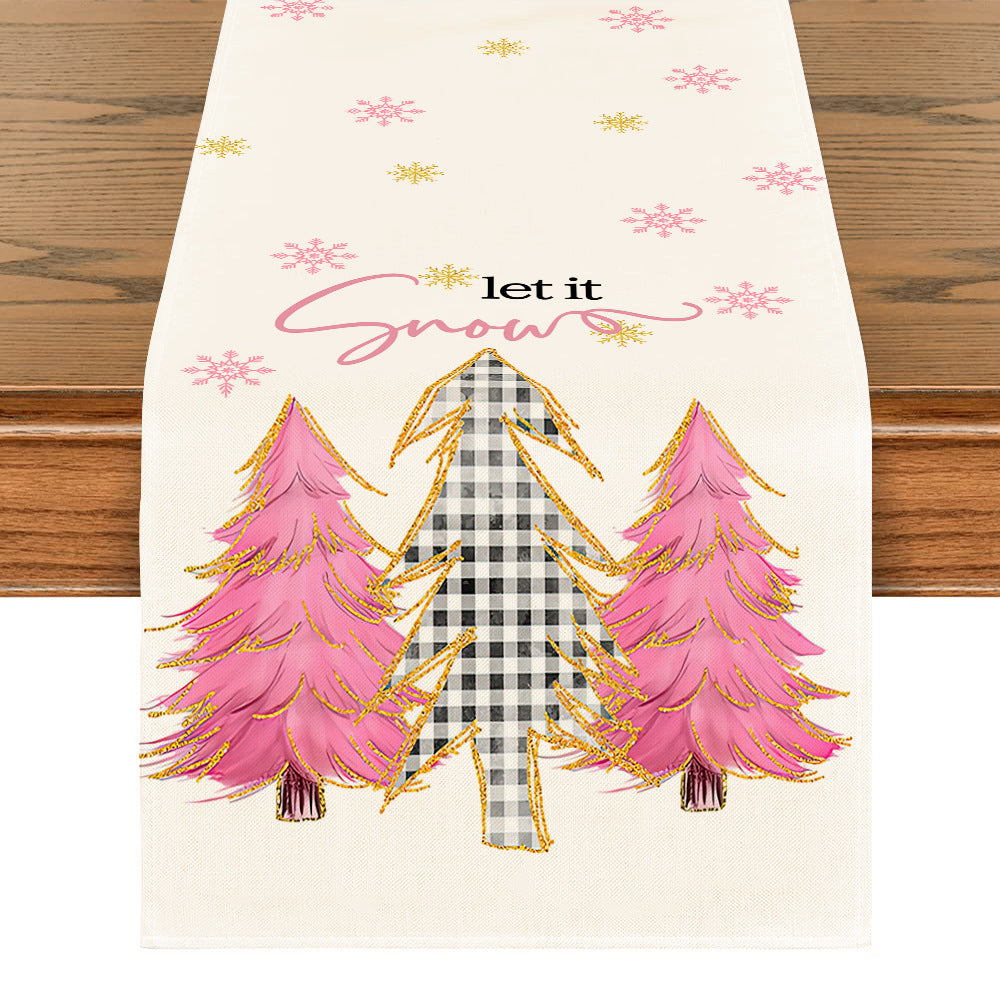 Pink & Cream Table Runner