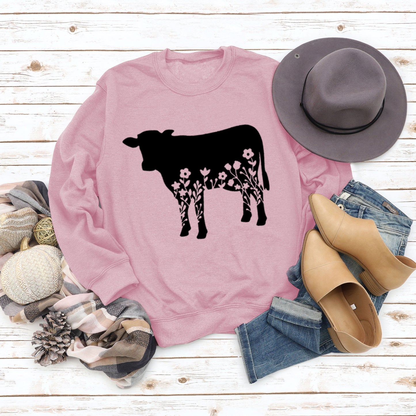 Cow Image Sweatshirt