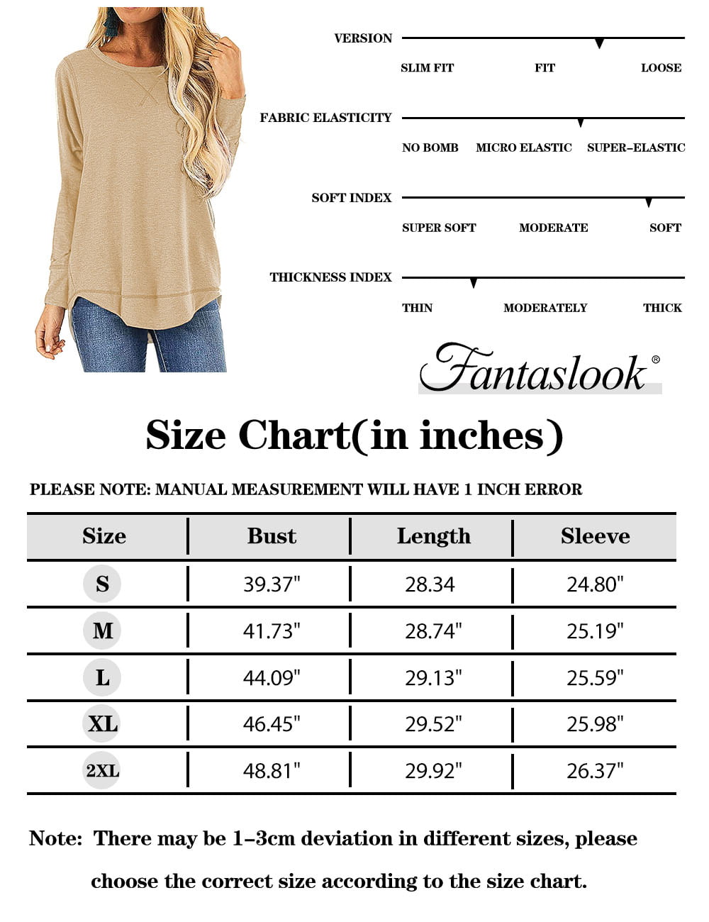 Long Sleeve Casual Tunic Top