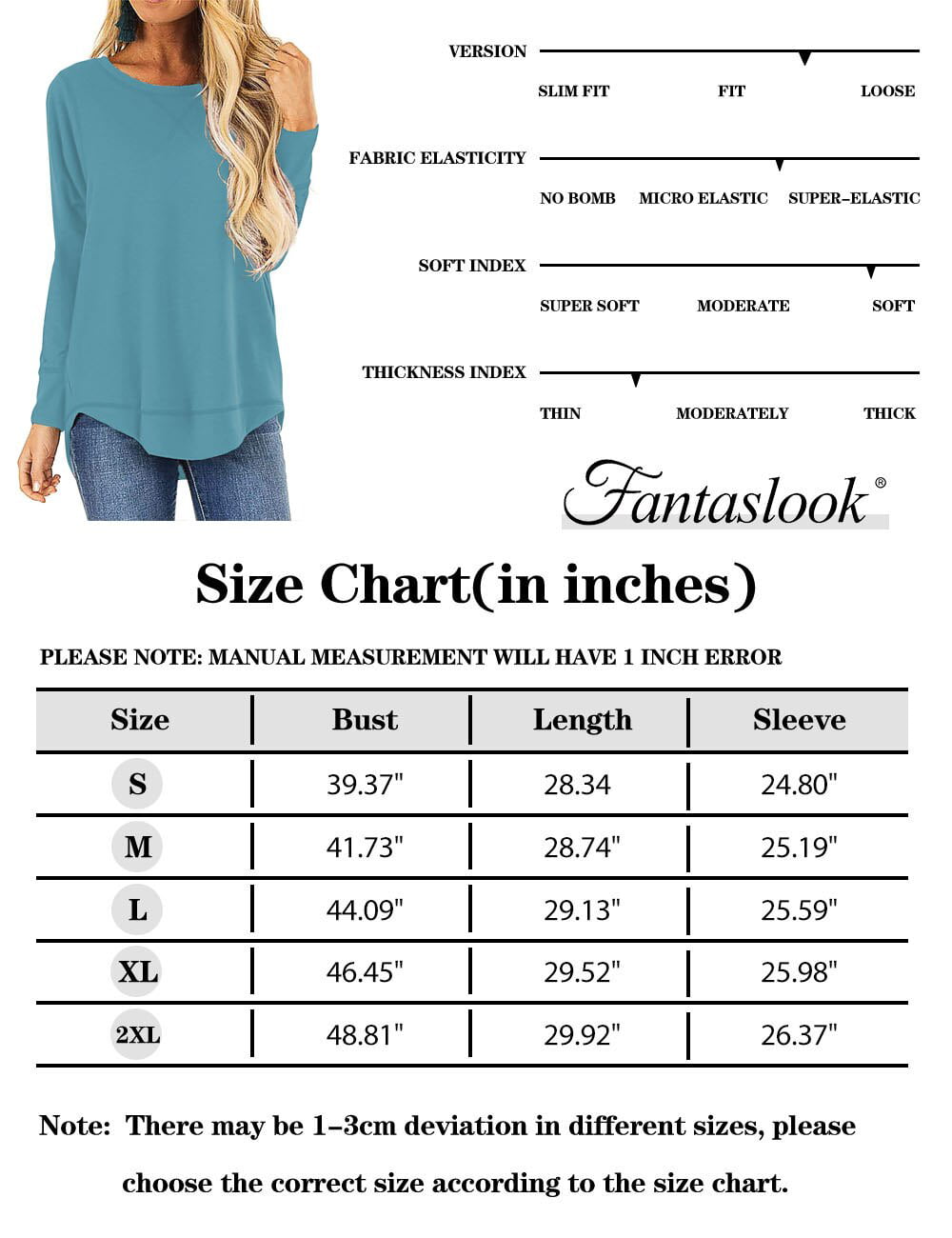 Long Sleeve Casual Tunic Top