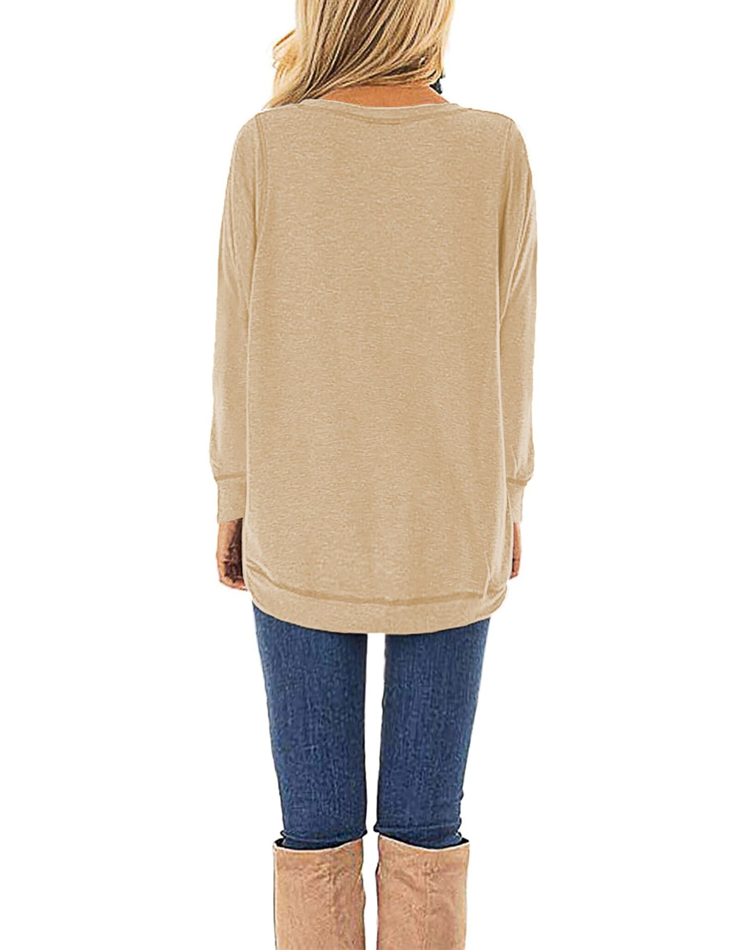 Long Sleeve Casual Tunic Top