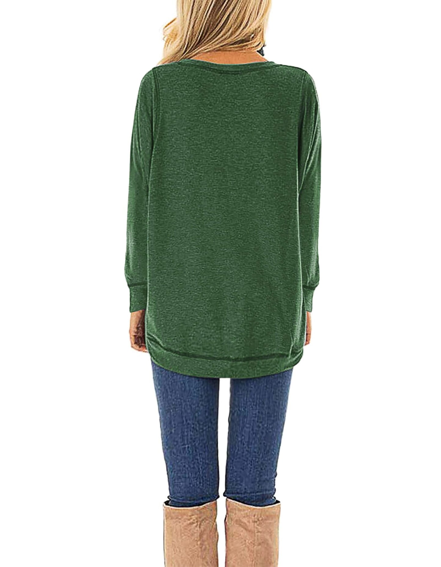 Long Sleeve Casual Tunic Top