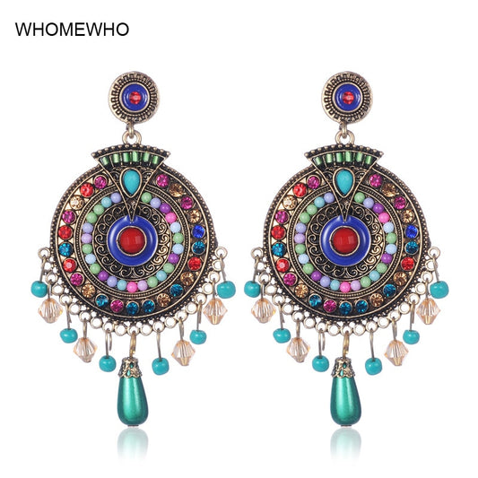 Vintage Beaded Indian Earrings