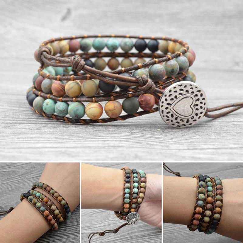 Bohemian Wrap Beaded Bracelet