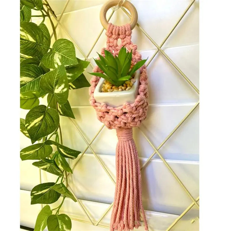 Macrame Wall Hanging Plant Holder