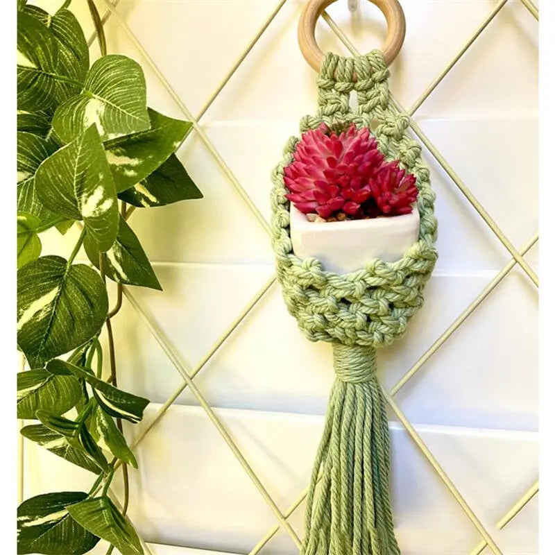 Macrame Wall Hanging Plant Holder