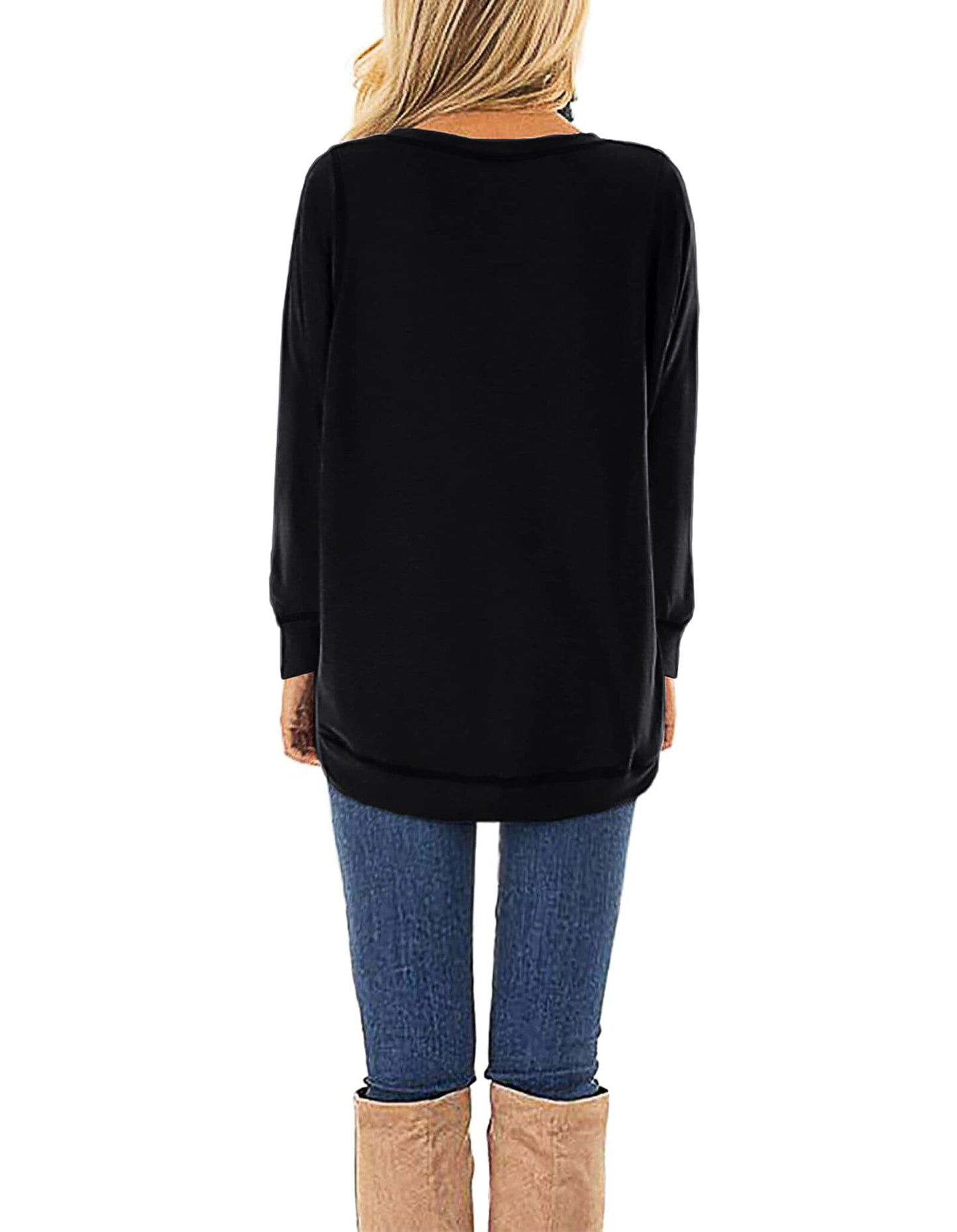 Long Sleeve Casual Tunic Top
