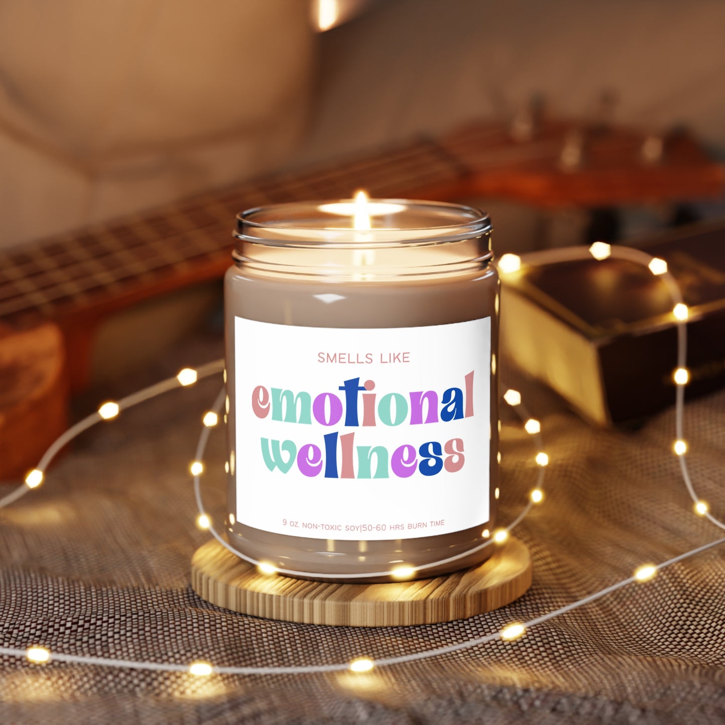 Smells Like Emotional Wellness Scented Soy Candle | Mental Health Counselor, Therapist, Self-Care