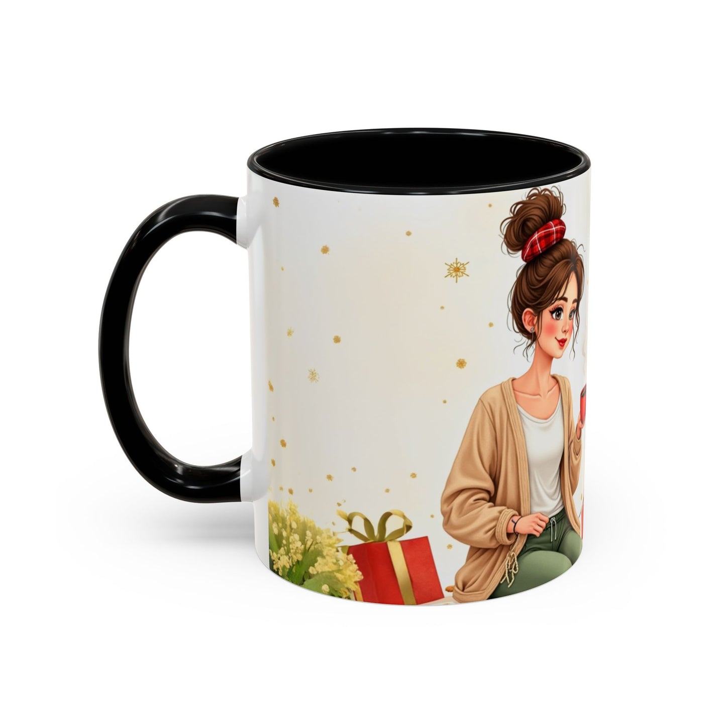 Christmas Chaos Coordinator (Mama Edition) Mug | Cozy Watercolor Holiday Mom Coffee Cup