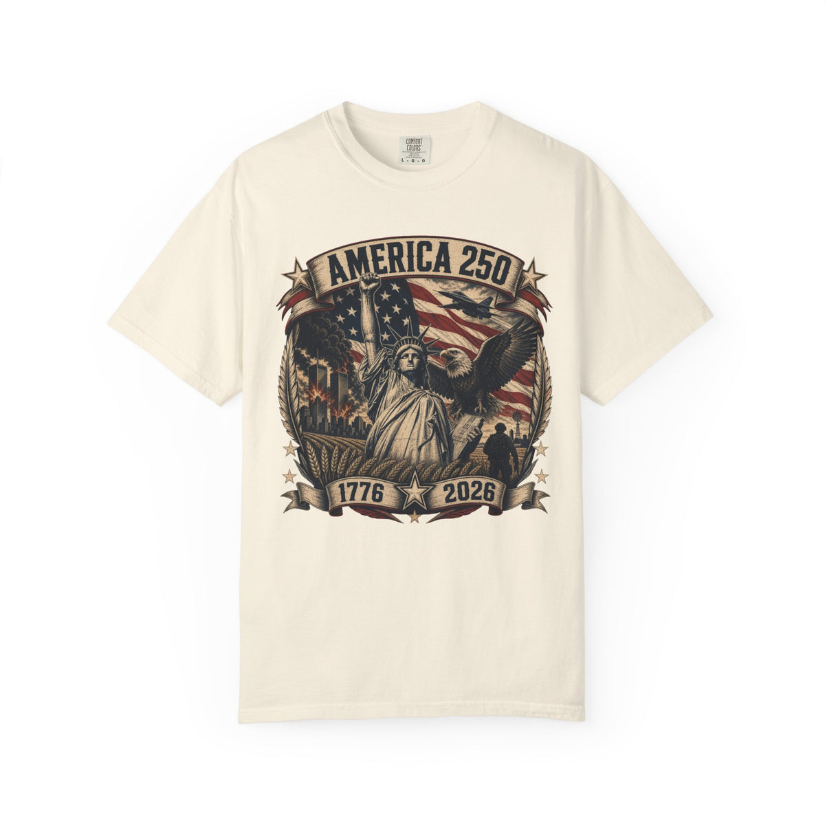 USA 250th Freedom Anniversary Patriotic T-Shirt, 4th of July, United States of America 250th Birthday