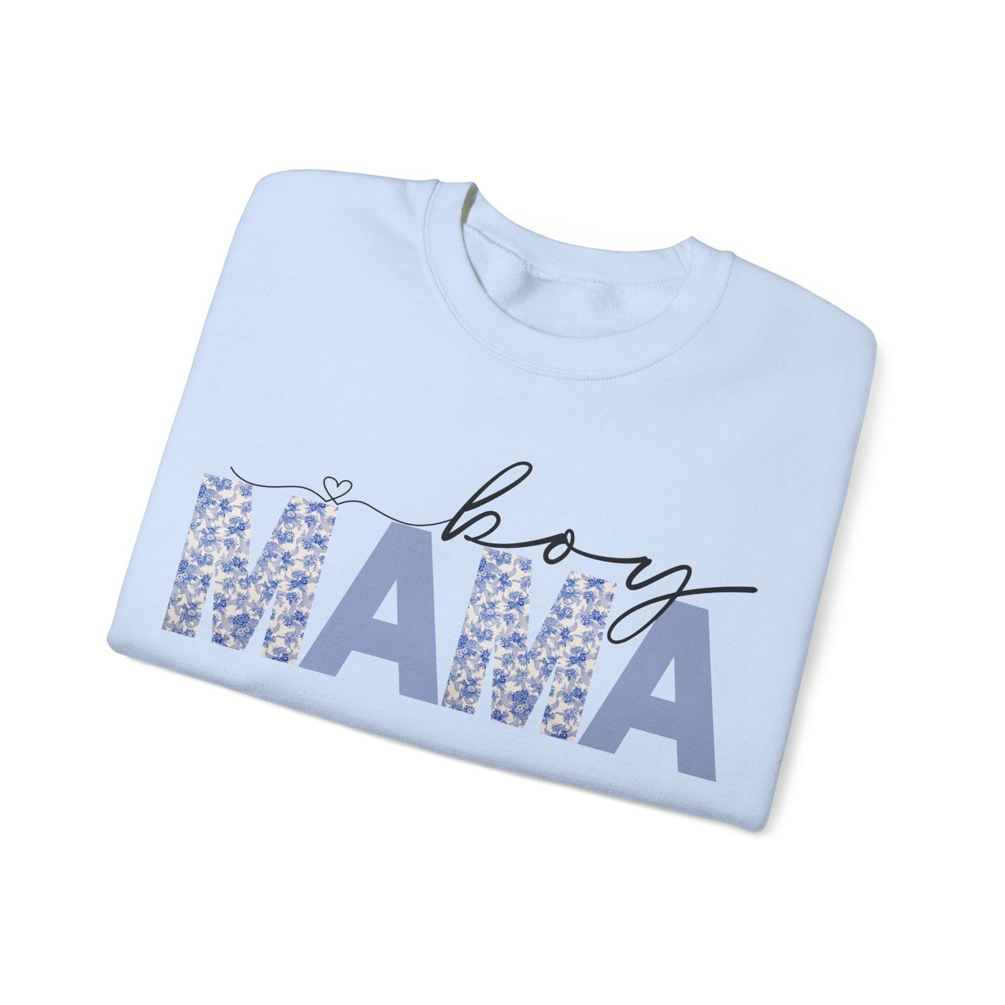 Floral Boy Mama Crewneck Sweatshirt