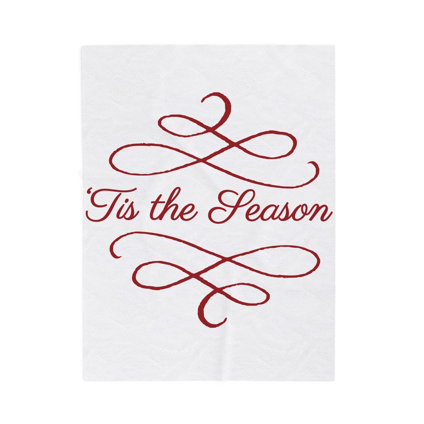 Holiday Season Velveteen Plush Blanket, Tis The Season Throw