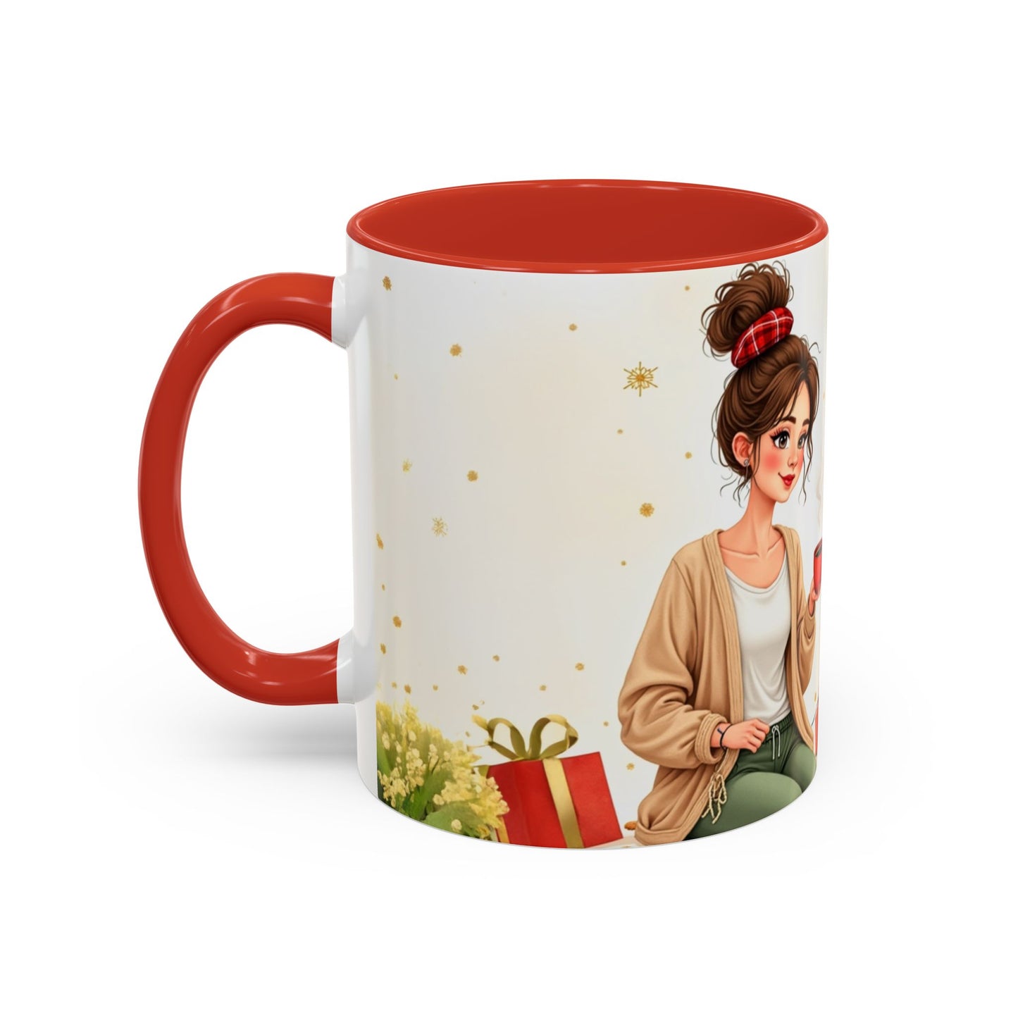 Christmas Chaos Coordinator (Mama Edition) Mug | Cozy Watercolor Holiday Mom Coffee Cup