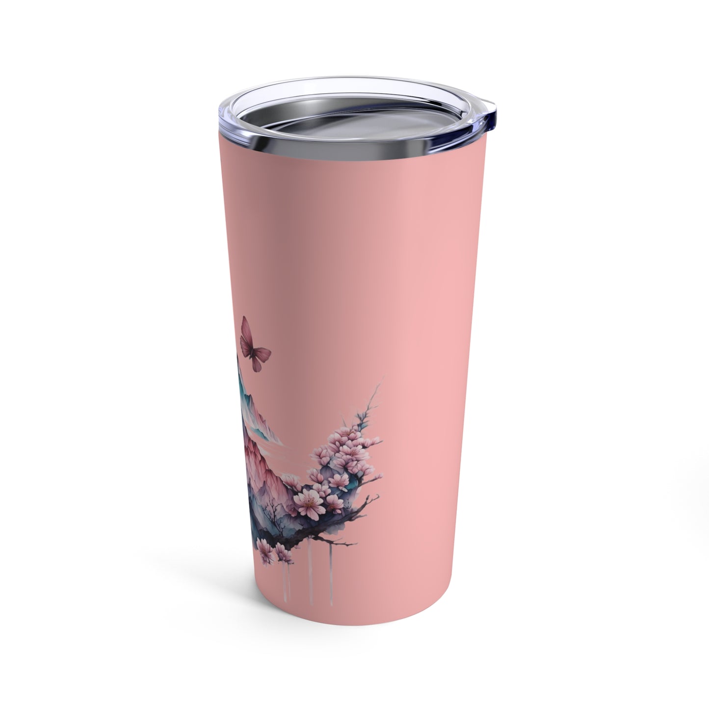 Mountain View Floral Accent Tumbler 20oz