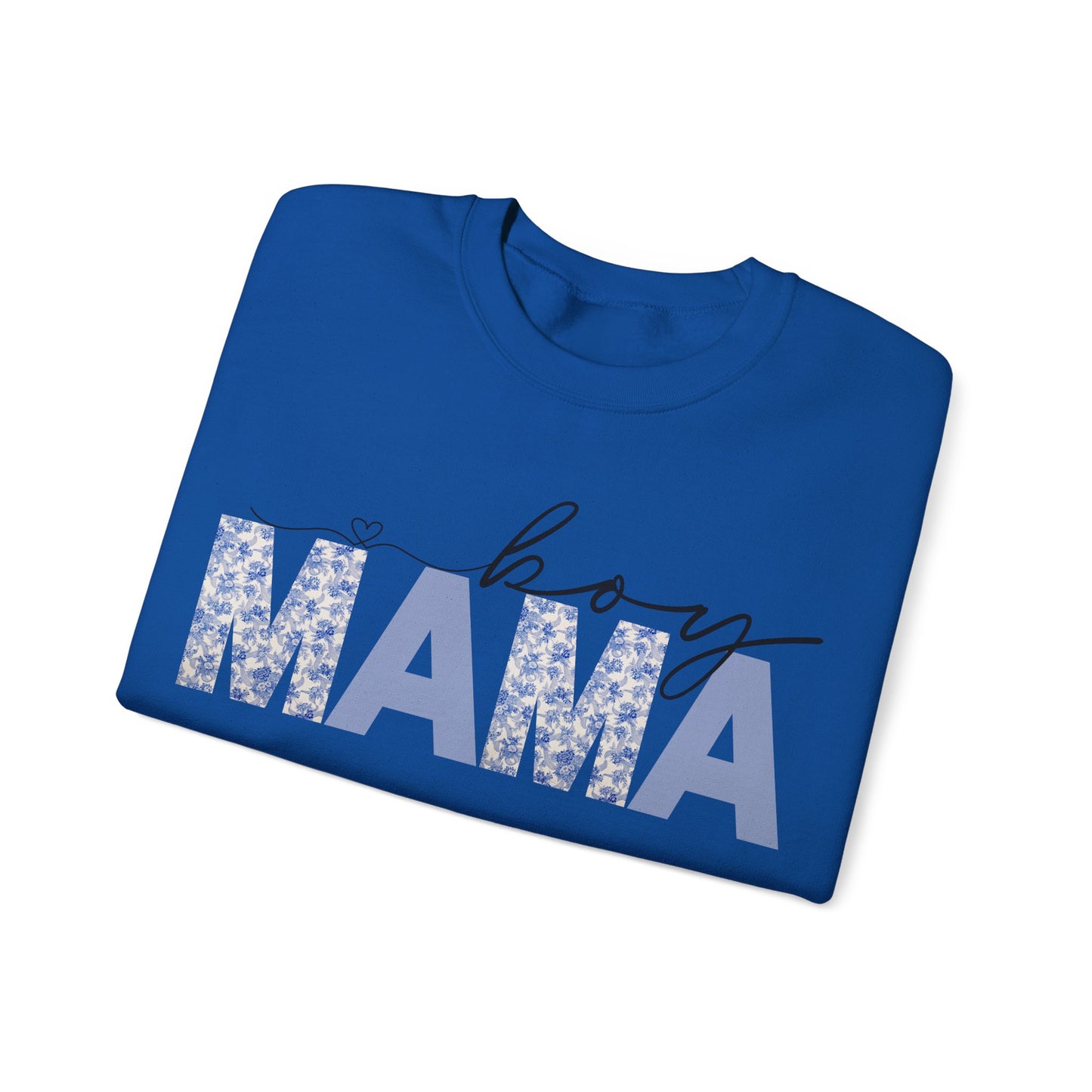 Floral Boy Mama Crewneck Sweatshirt