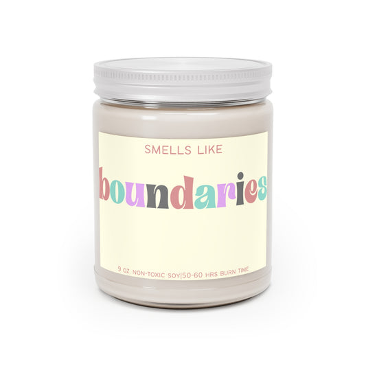 Smells Like Boundaries Soy Candle | Counselor, Therapist, Self-Care