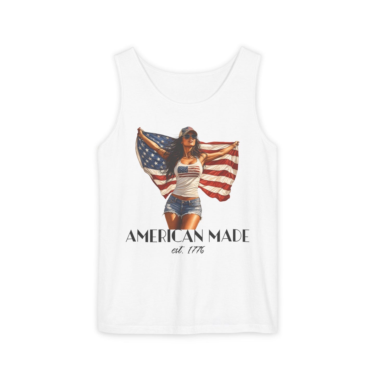 American Woman Patriotic Tank Top — 250th Anniversary 4th of July