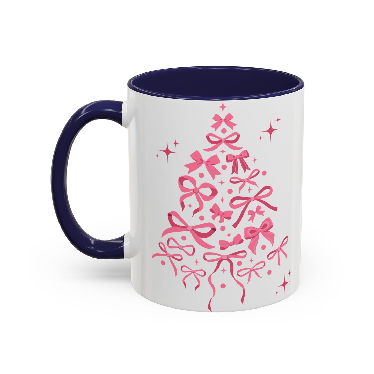Whimsical Ribbon Christmas Tree Mug