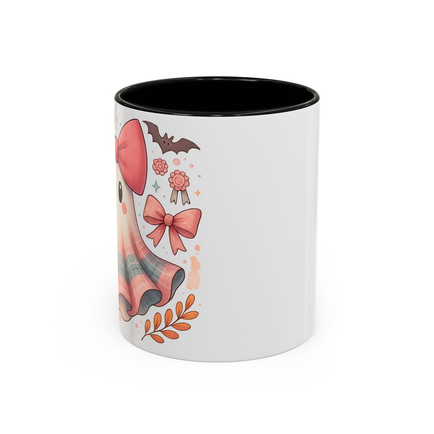 Spooky Ghost Accent Coffee Mug | Halloween Decor, Cute Gift, Fall Celebration, Cozy Autumn Vibe, Drinkware