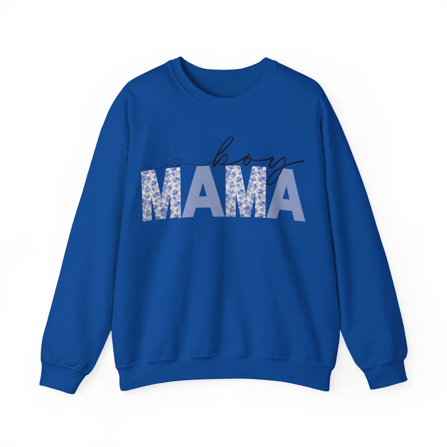 Floral Boy Mama Crewneck Sweatshirt