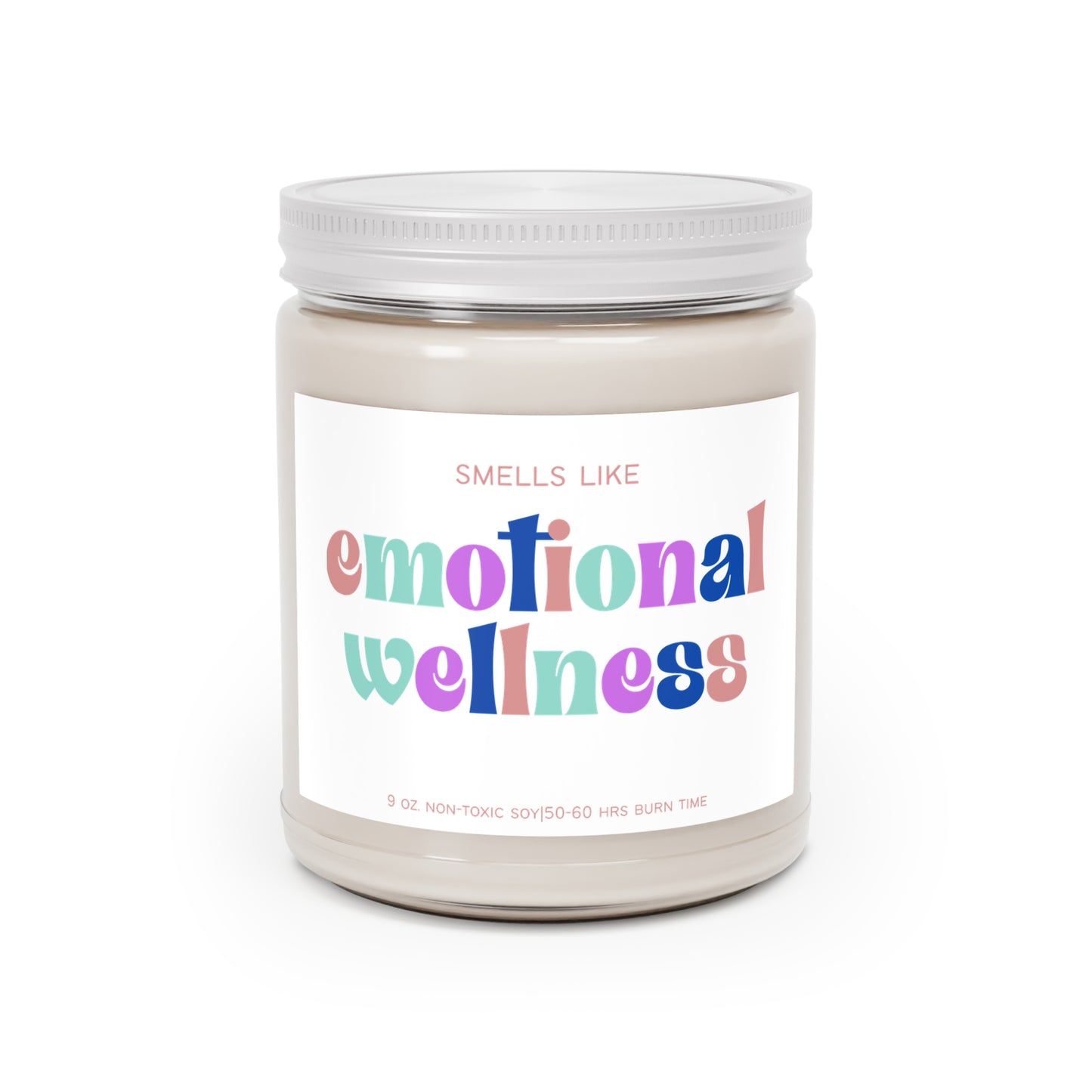Smells Like Emotional Wellness Scented Soy Candle | Mental Health Counselor, Therapist, Self-Care