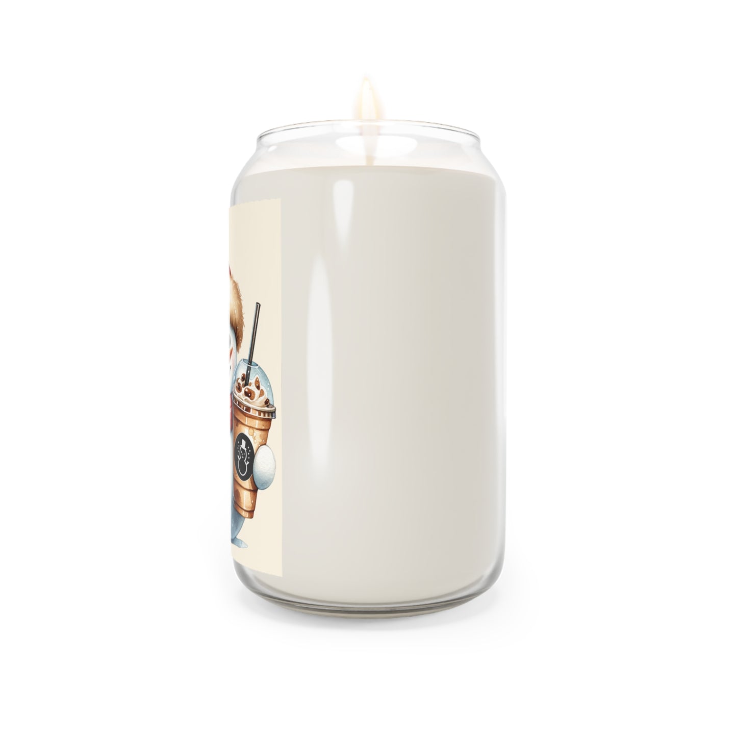 Snowman With Iced Coffee Holiday Scented Soy Candle