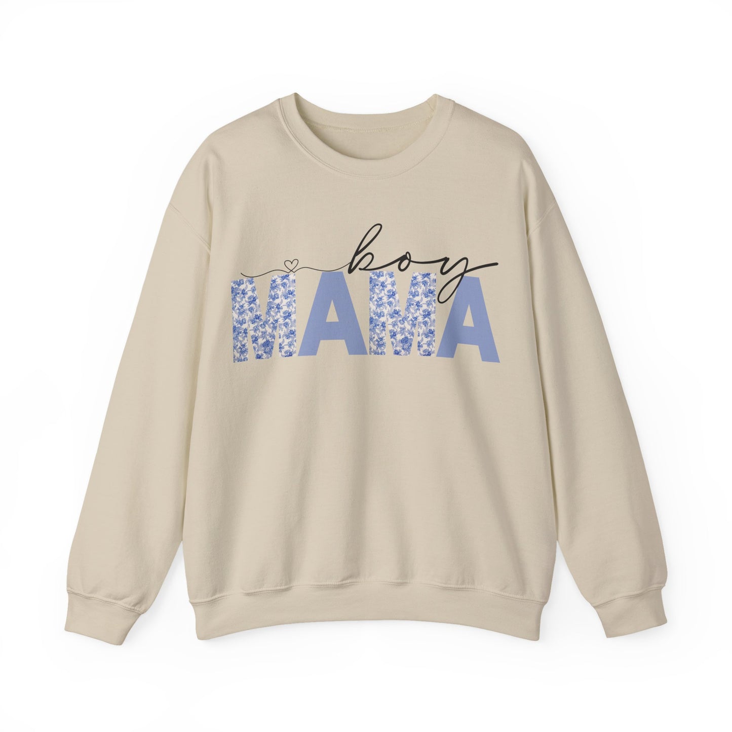 Floral Boy Mama Crewneck Sweatshirt
