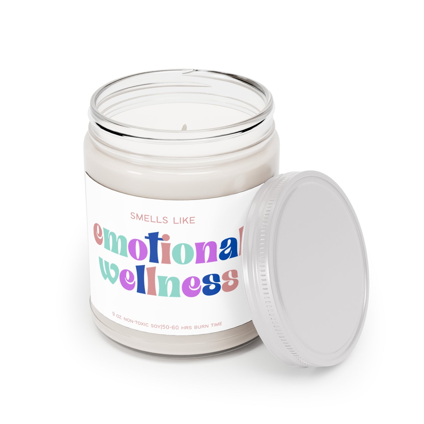 Smells Like Emotional Wellness Scented Soy Candle | Mental Health Counselor, Therapist, Self-Care