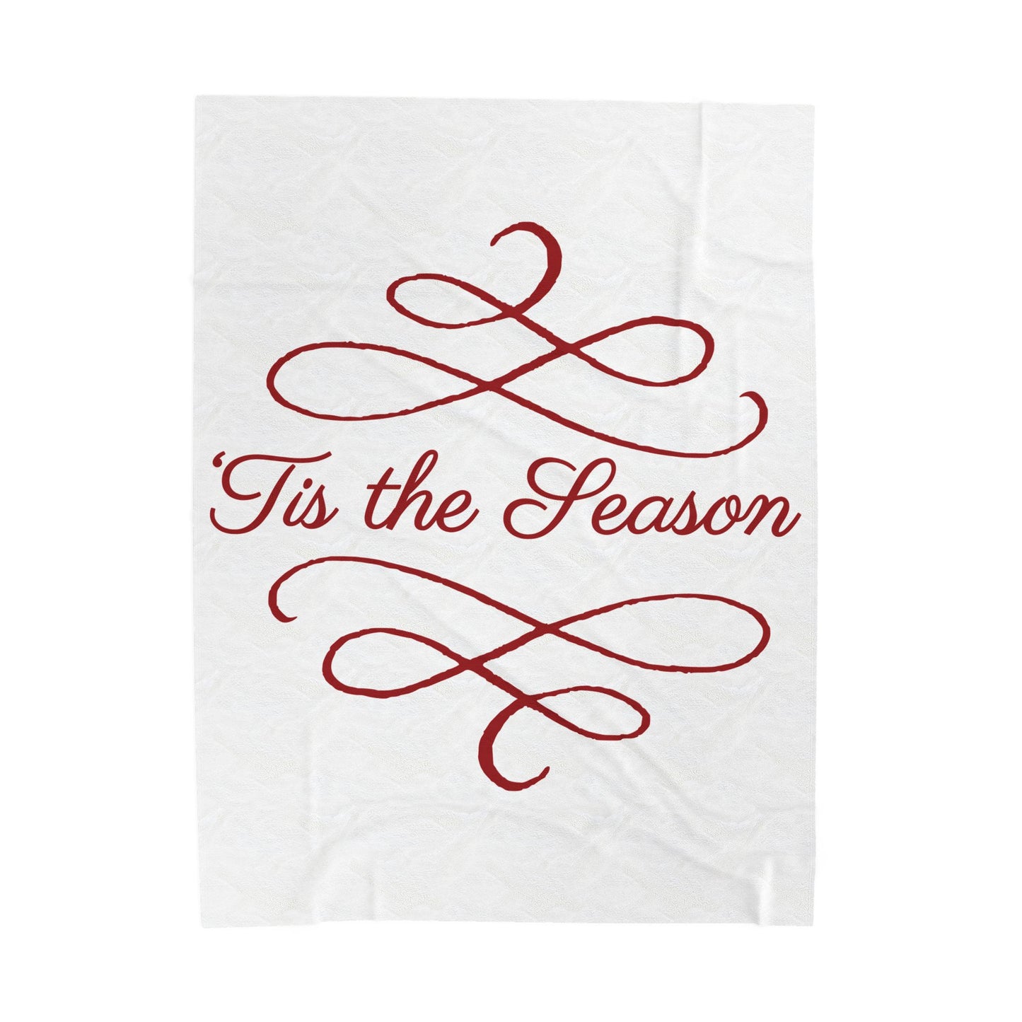 Holiday Season Velveteen Plush Blanket, Tis The Season Throw
