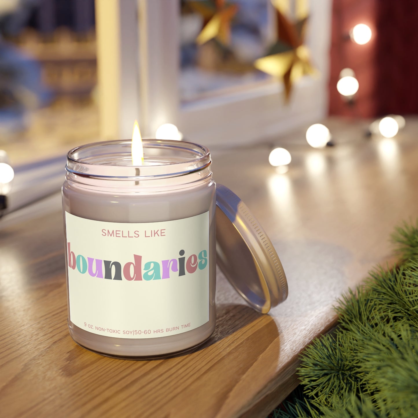 Smells Like Boundaries Soy Candle | Counselor, Therapist, Self-Care