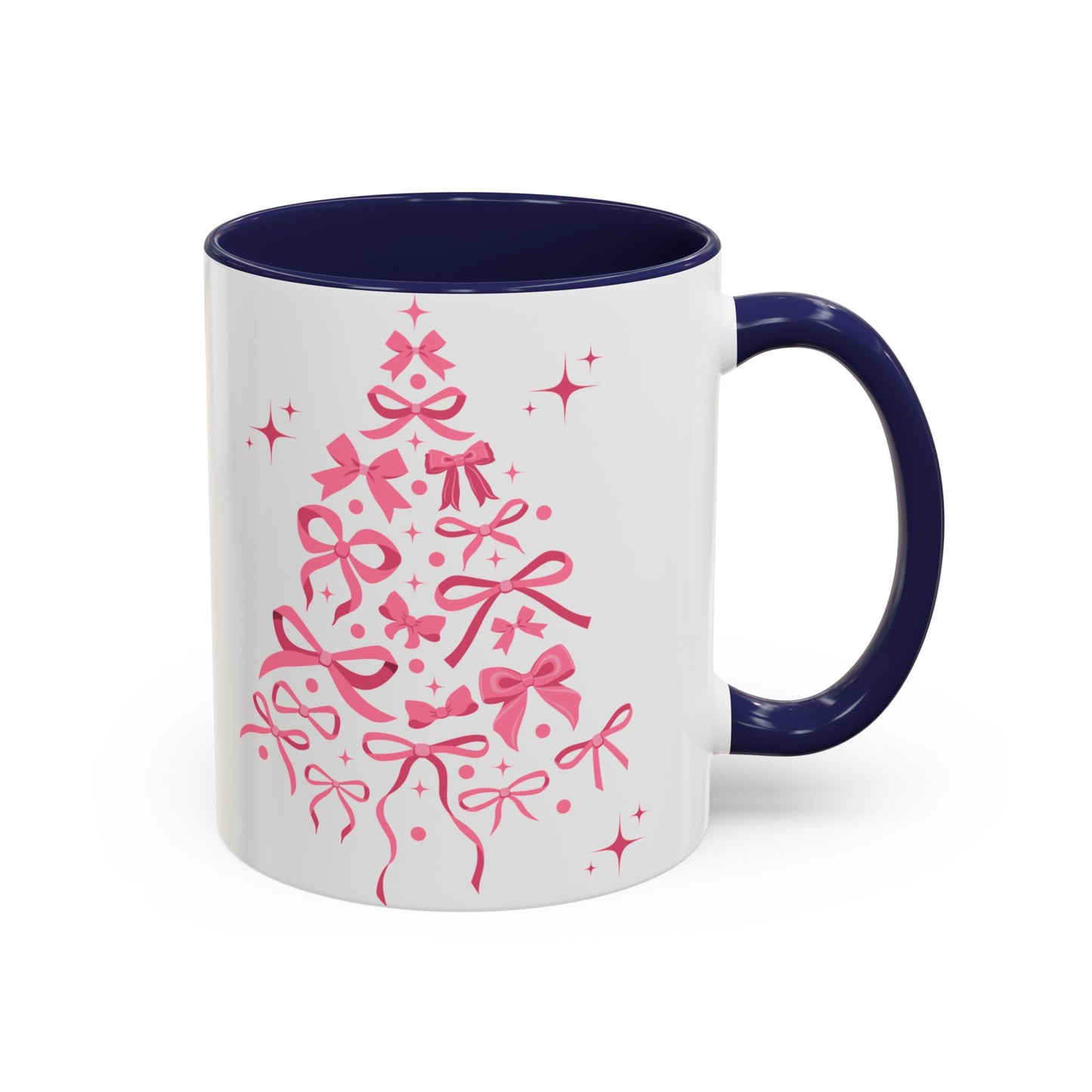 Whimsical Ribbon Christmas Tree Mug
