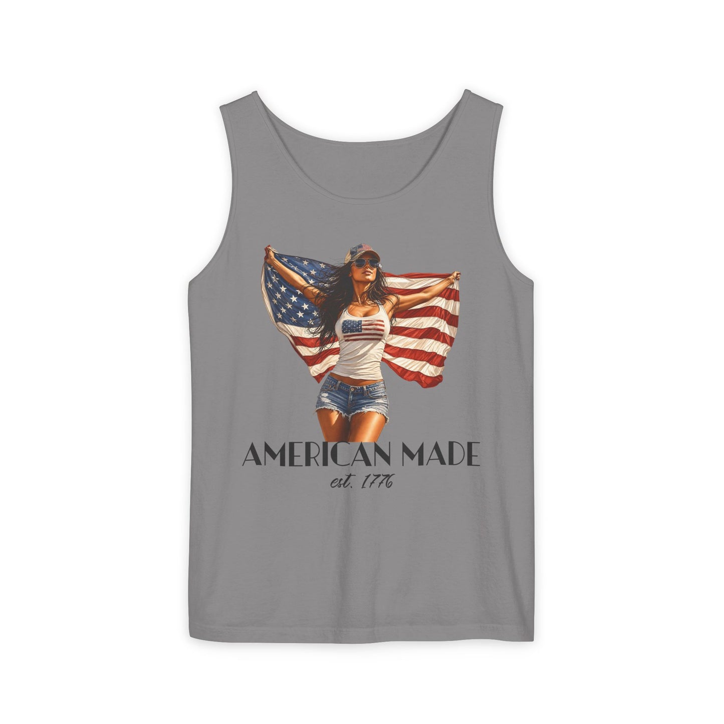 American Woman Patriotic Tank Top — 250th Anniversary 4th of July