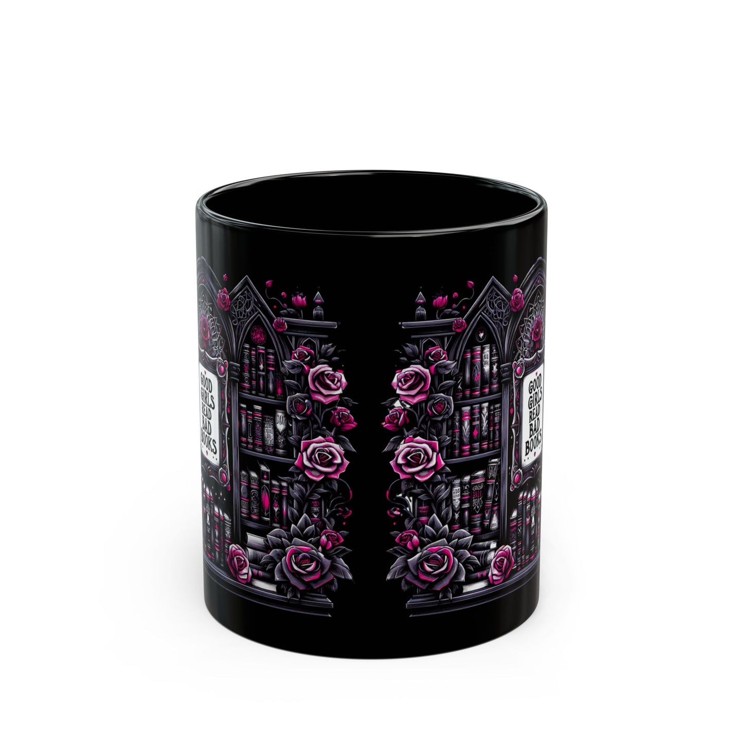 Romantacy Book Lover's Mug, Good Girls Read Bad Books, Gothic Aesthetic, Booktok