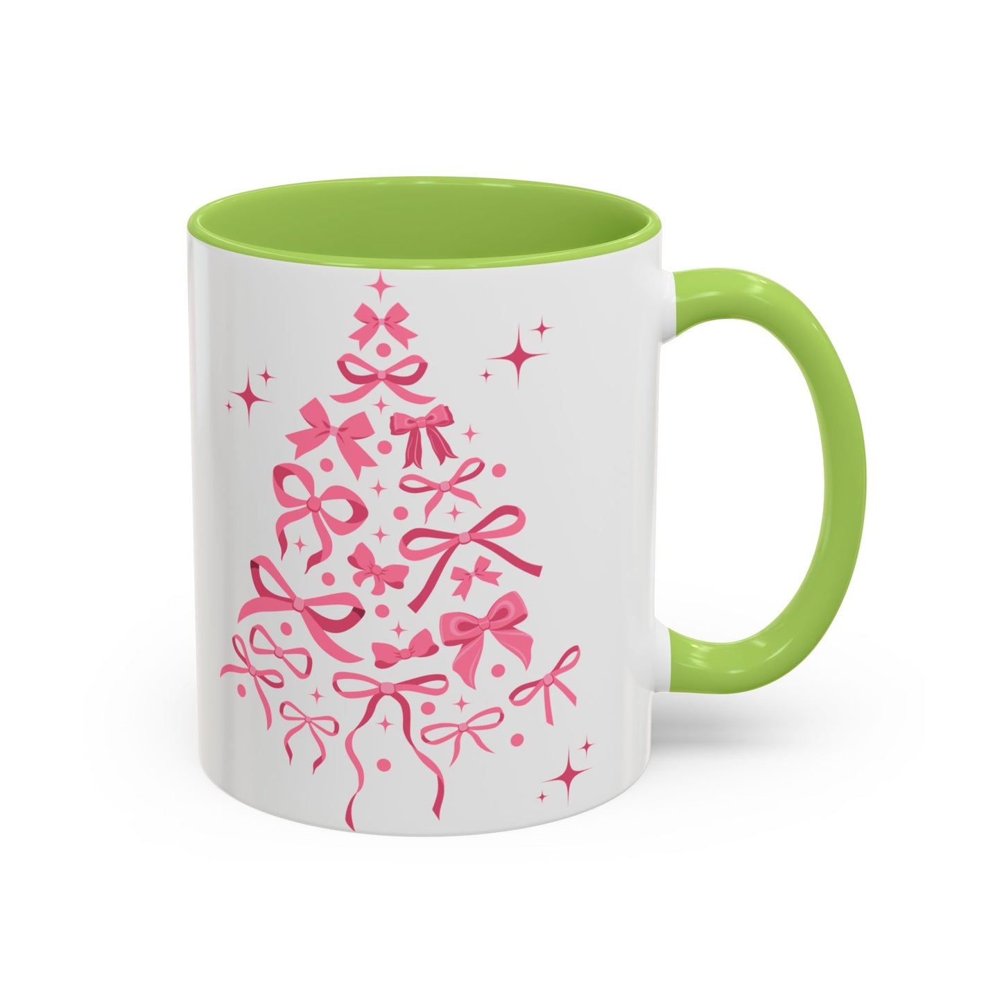 Whimsical Ribbon Christmas Tree Mug