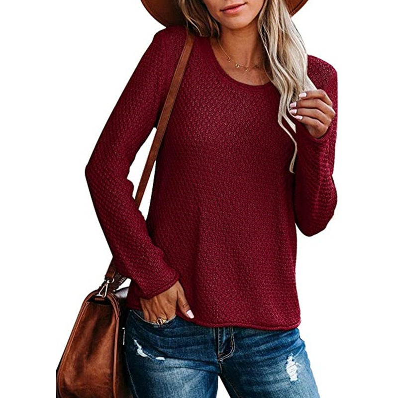 Knit Scoop Neck Sweater