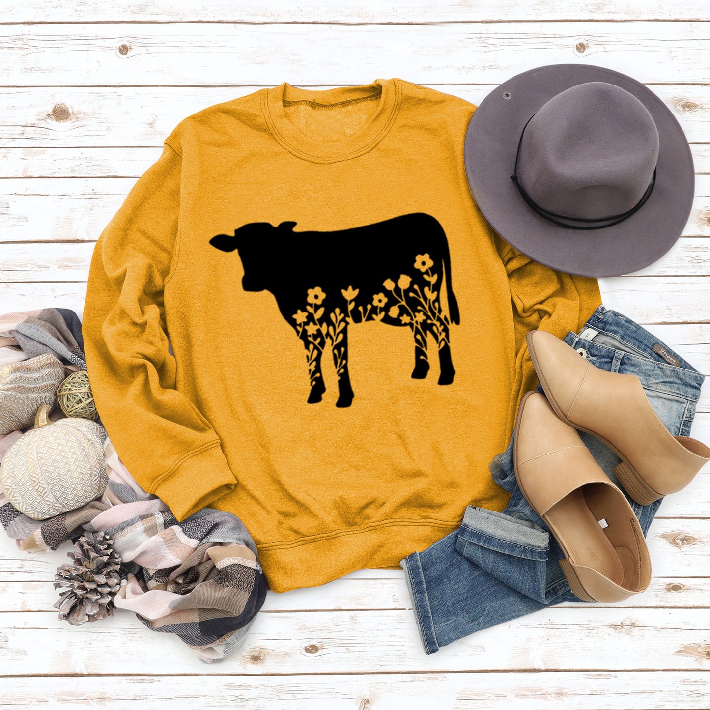 Cow Image Sweatshirt
