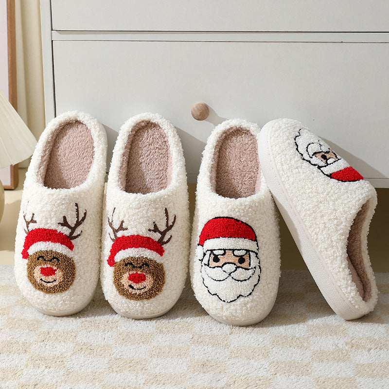 Holiday Cotton Slippers For Women And Men