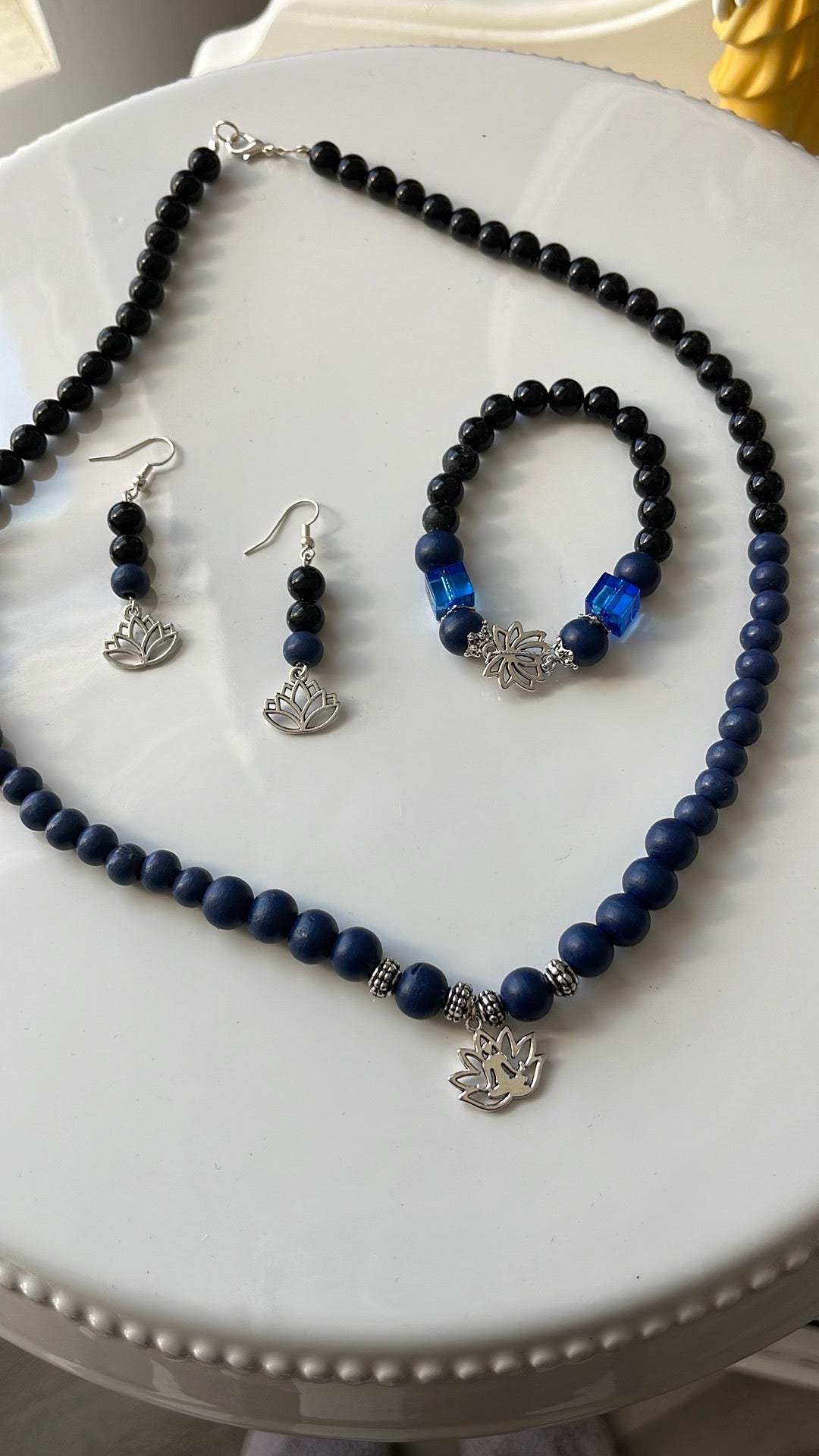 Black & Blue Jewelry Set
