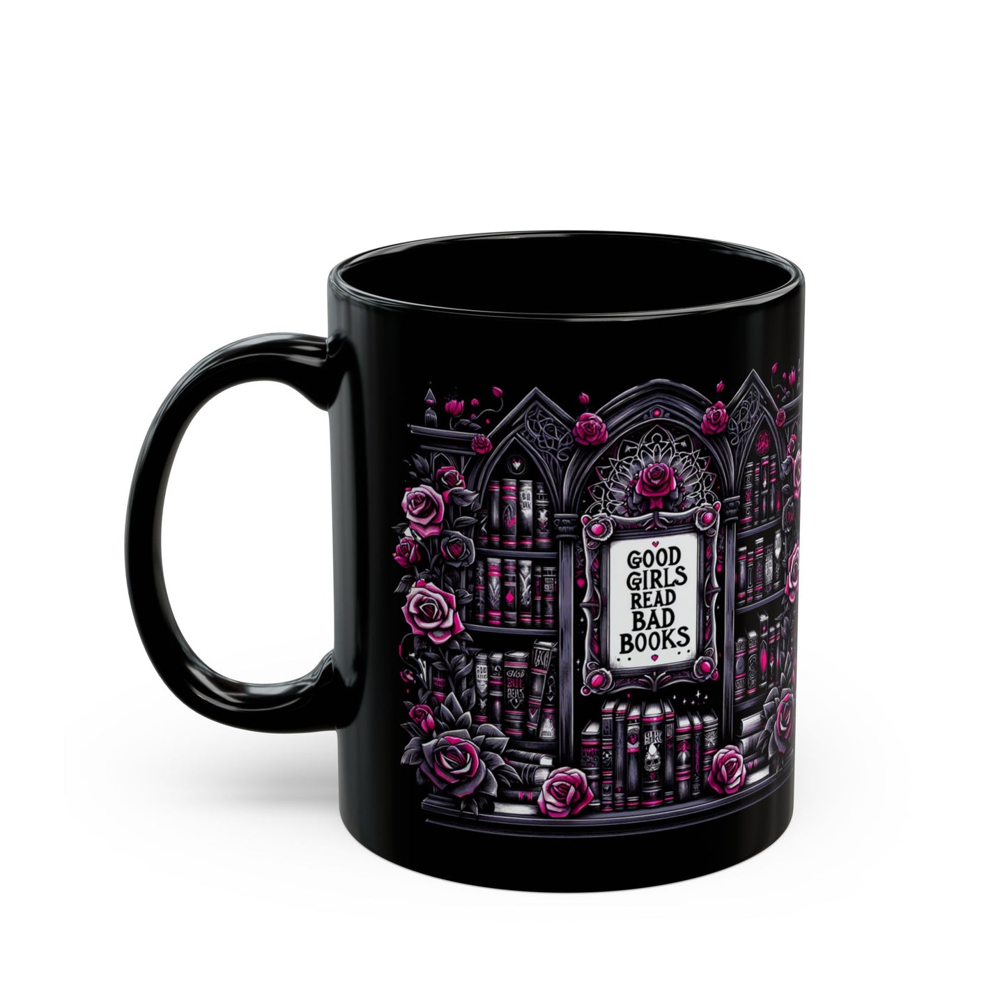 Romantacy Book Lover's Mug, Good Girls Read Bad Books, Gothic Aesthetic, Booktok