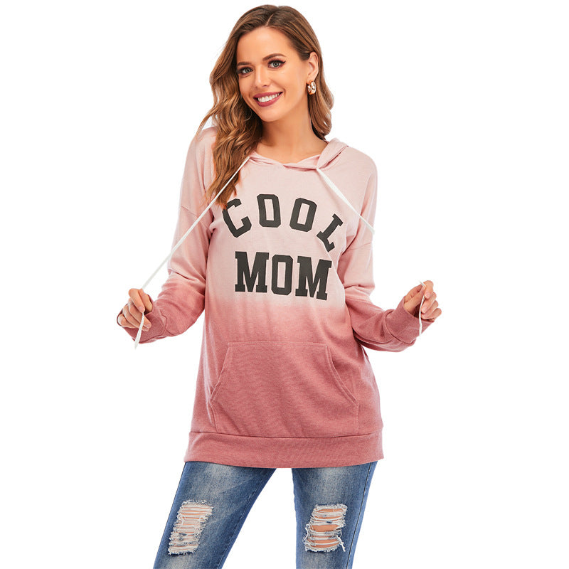 Tie-dyed Cool Mom Hoodie
