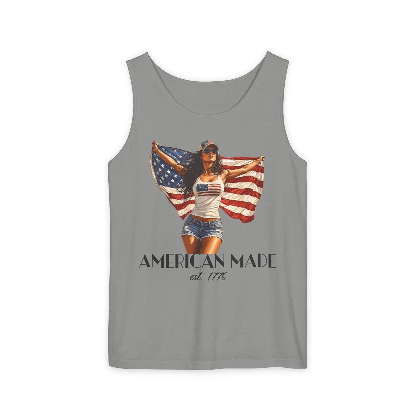 American Woman Patriotic Tank Top — 250th Anniversary 4th of July